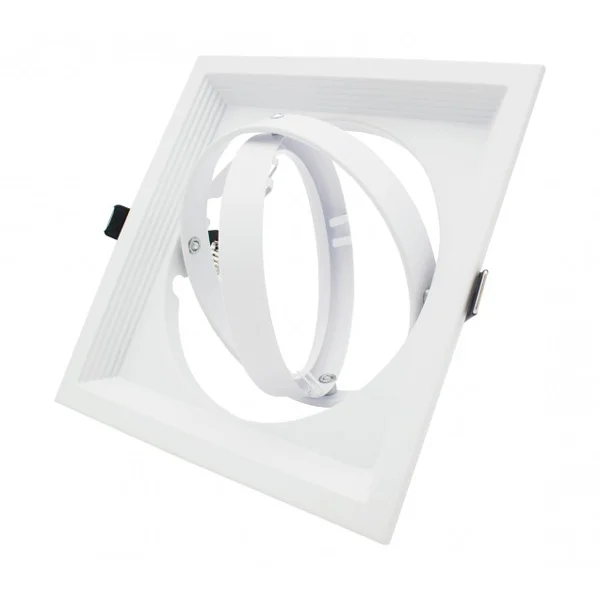 Aro Cuadrado Basculante para Bombilla LED AR111