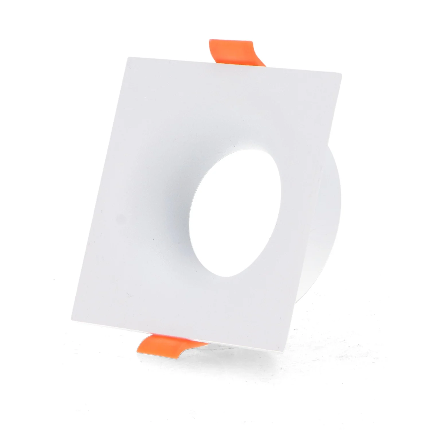 Aro Fijo Cuadrado Blanco Serie Infinity Para Gu10/mr16 IP20