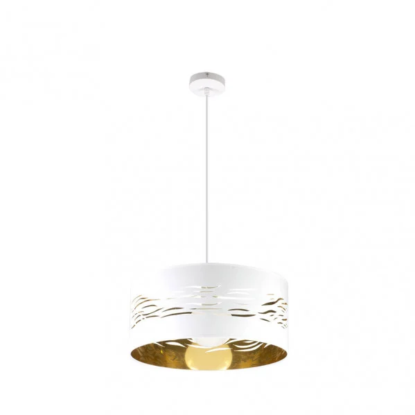 Lámpara Colgante BLANCO/BLANCA-ORO Blanco Blanco / Oro  1xE27