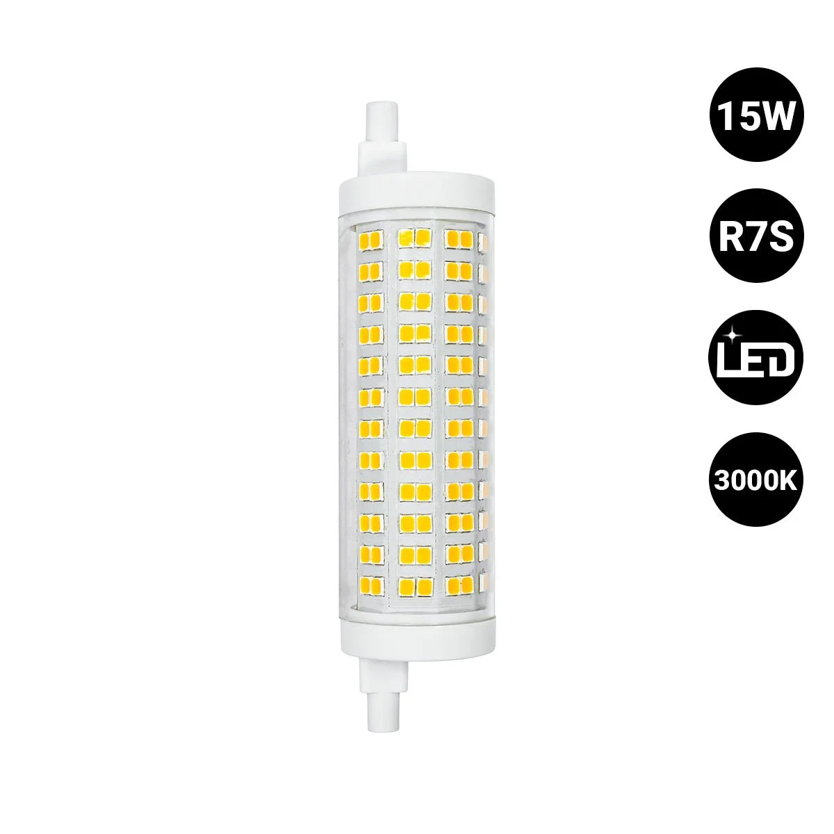Bombilla LED R7S - 118mm - 2200lm - 15W