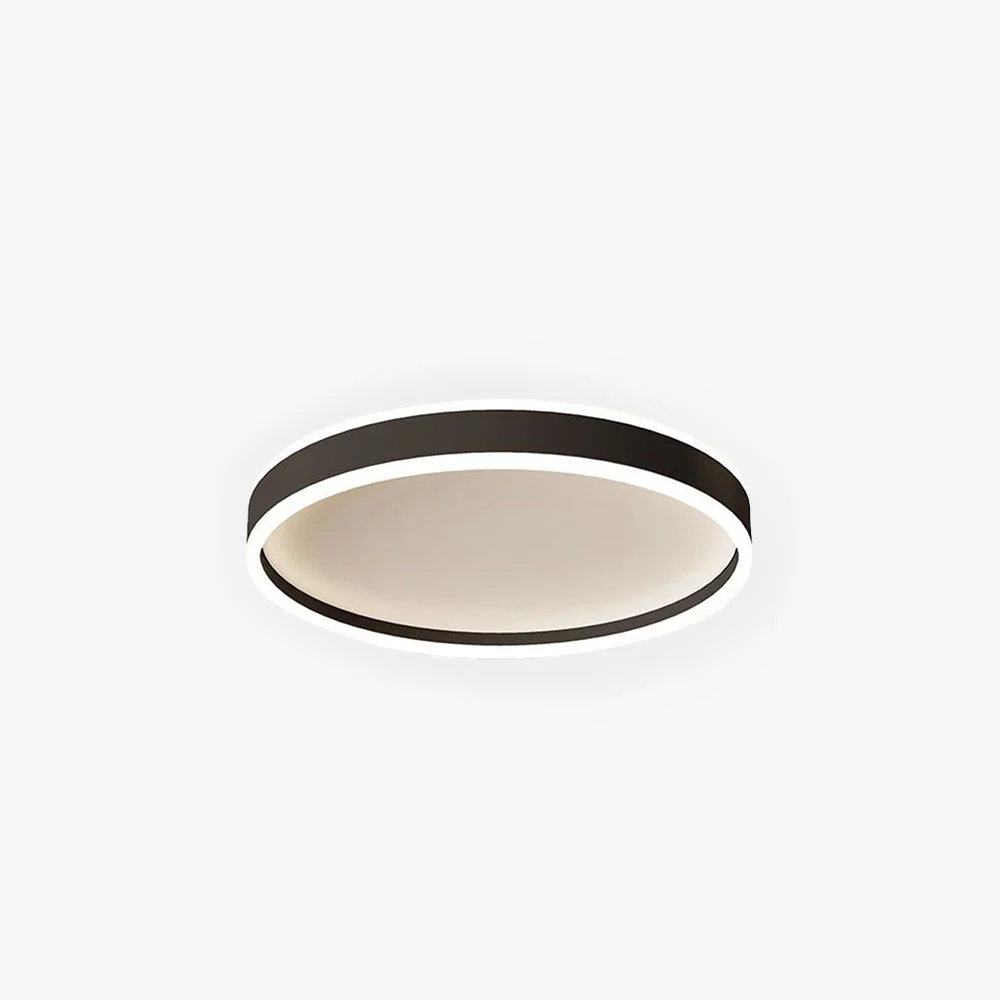 Arisha Plafón Redondo Moderno Led Metal Flush Mount Blanco/Negro