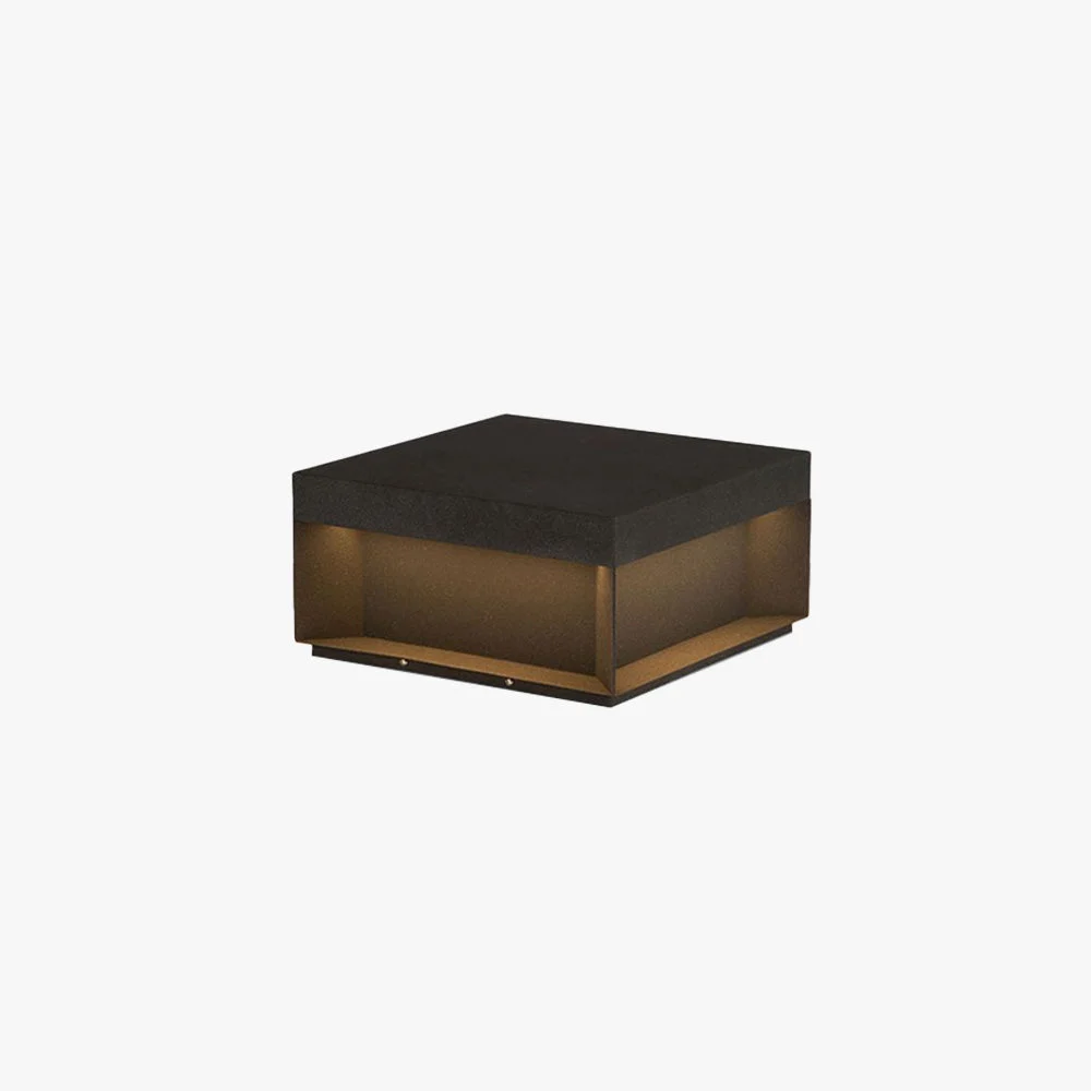 Ray Moderna Lámpara Exterior Solar Cubo Metal Patio Jardín