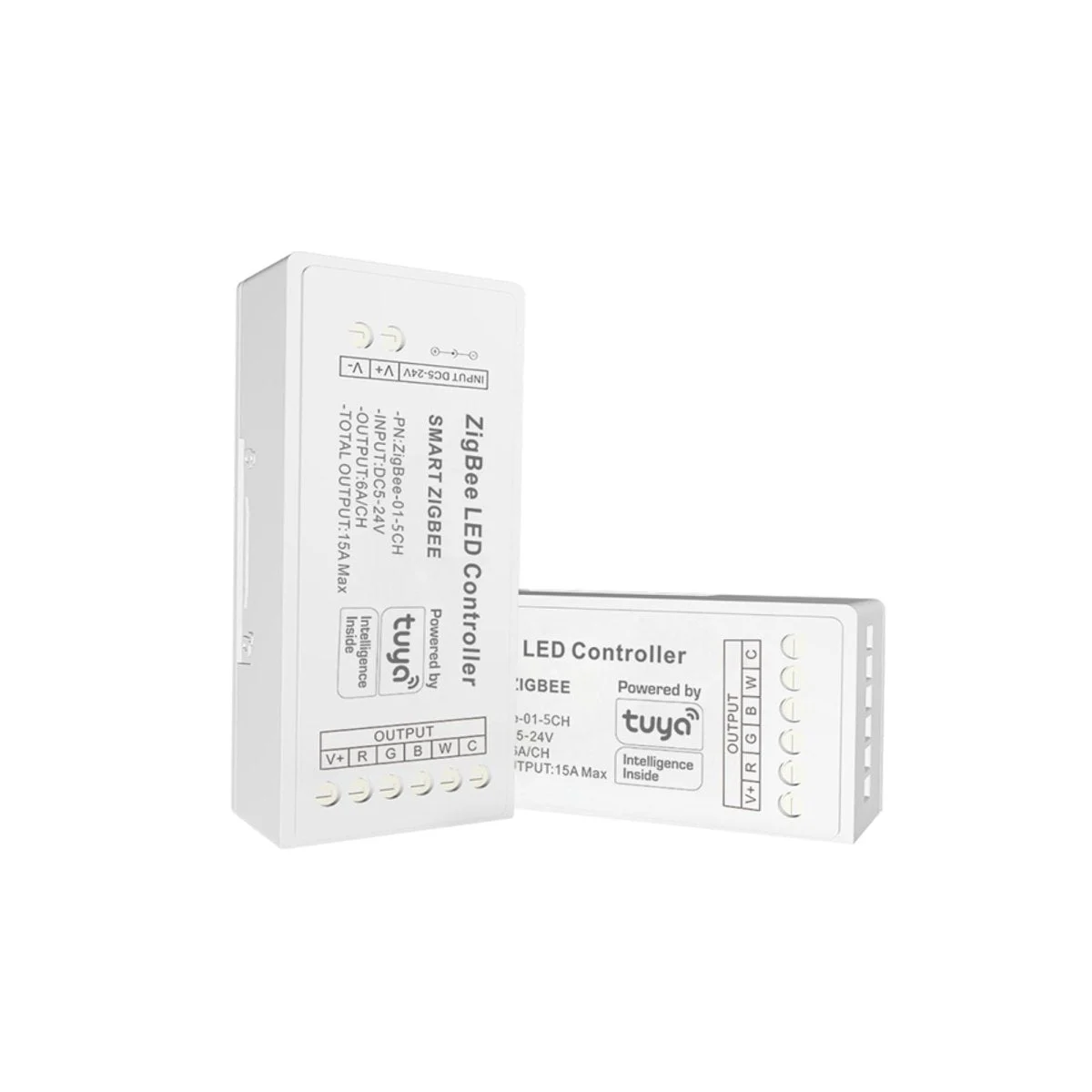 Controlador para tira LED RGB + CCT - 6A por canal - ZigBee/TUYA SMART