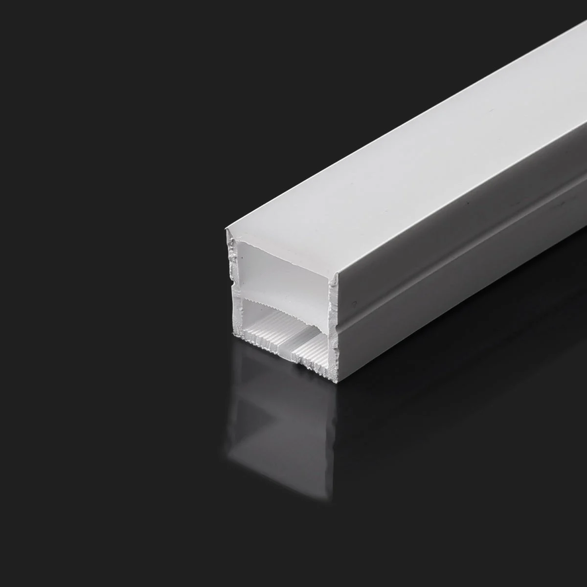 Funda de silicona flexible blanca - Tira LED a neón - 16x16 mm - Superficie