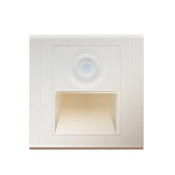 Baliza LED Nomis Square 1.2W con Sensor PIR / Crepuscular
