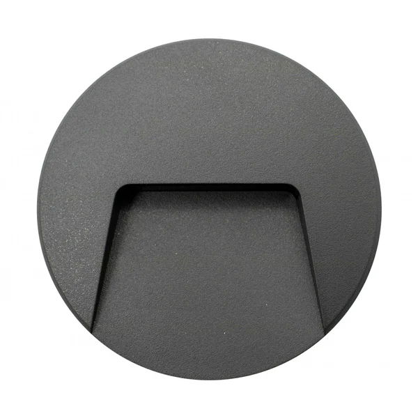 Baliza de Superficie Led Redondo Project Negro 3W IP65