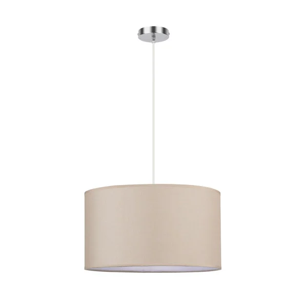 Lámpara Colgante Beige / Cromo Cromo Beige  2xE27