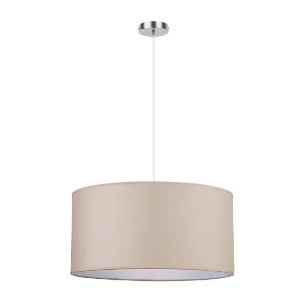 Lámpara Colgante Beige / Cromo Cromo Beige  3xE27