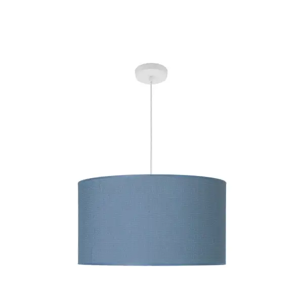 Lámpara Colgante Blanco / Azul Blanco Azul Metal / Textil 3xE27