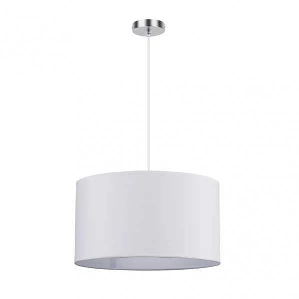 Lámpara Colgante Blanco / Cromo Cromo Blanco  2xE27