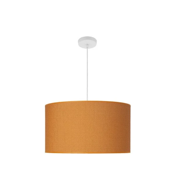 Lámpara Colgante Blanco / Naranja Blanco Naranja Metal / Textil 3xE27