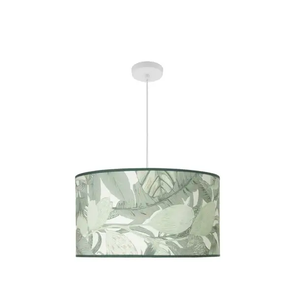 Lámpara Colgante Blanco / Verde Blanco Verde Metal / Textil 3xE27
