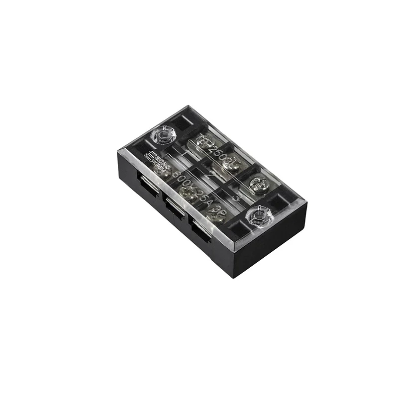 Bloque de Terminales de Doble Fila TB-2503 3P – 600V 25A