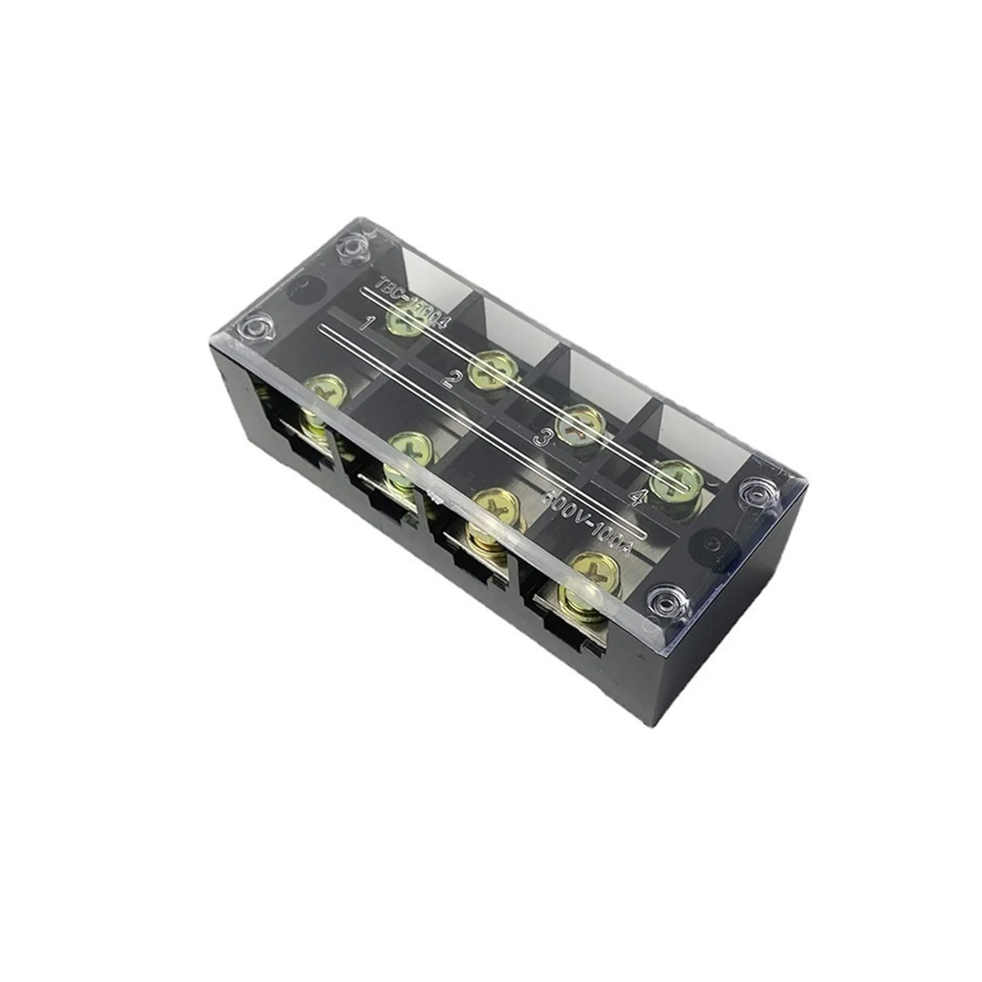 Bloque de Terminales de Doble Fila TBC-1004 4P – 600V 100A