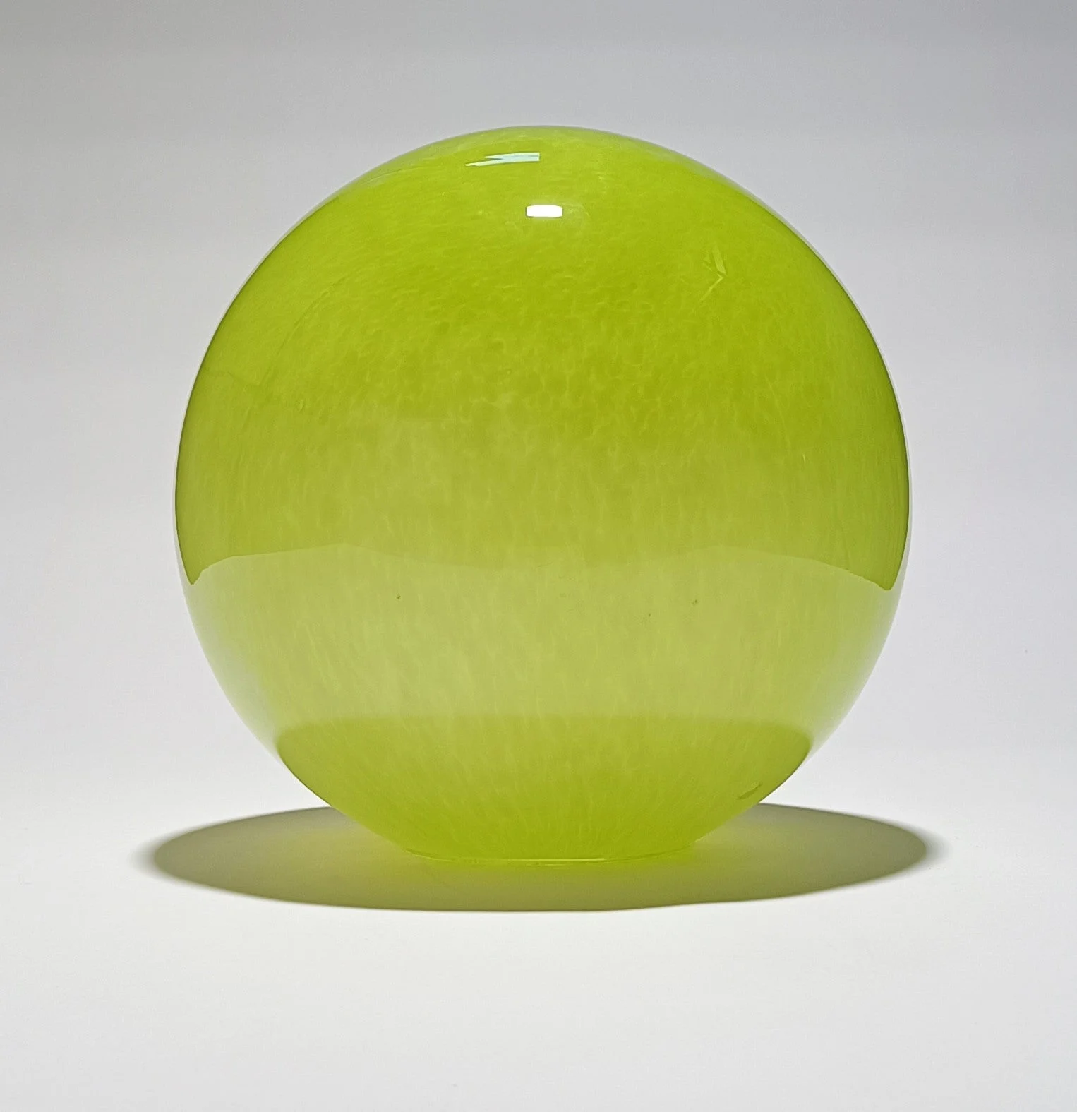 Globo de Vidrio Soplado Verde Lima | Pieza para Iluminación | Ø35