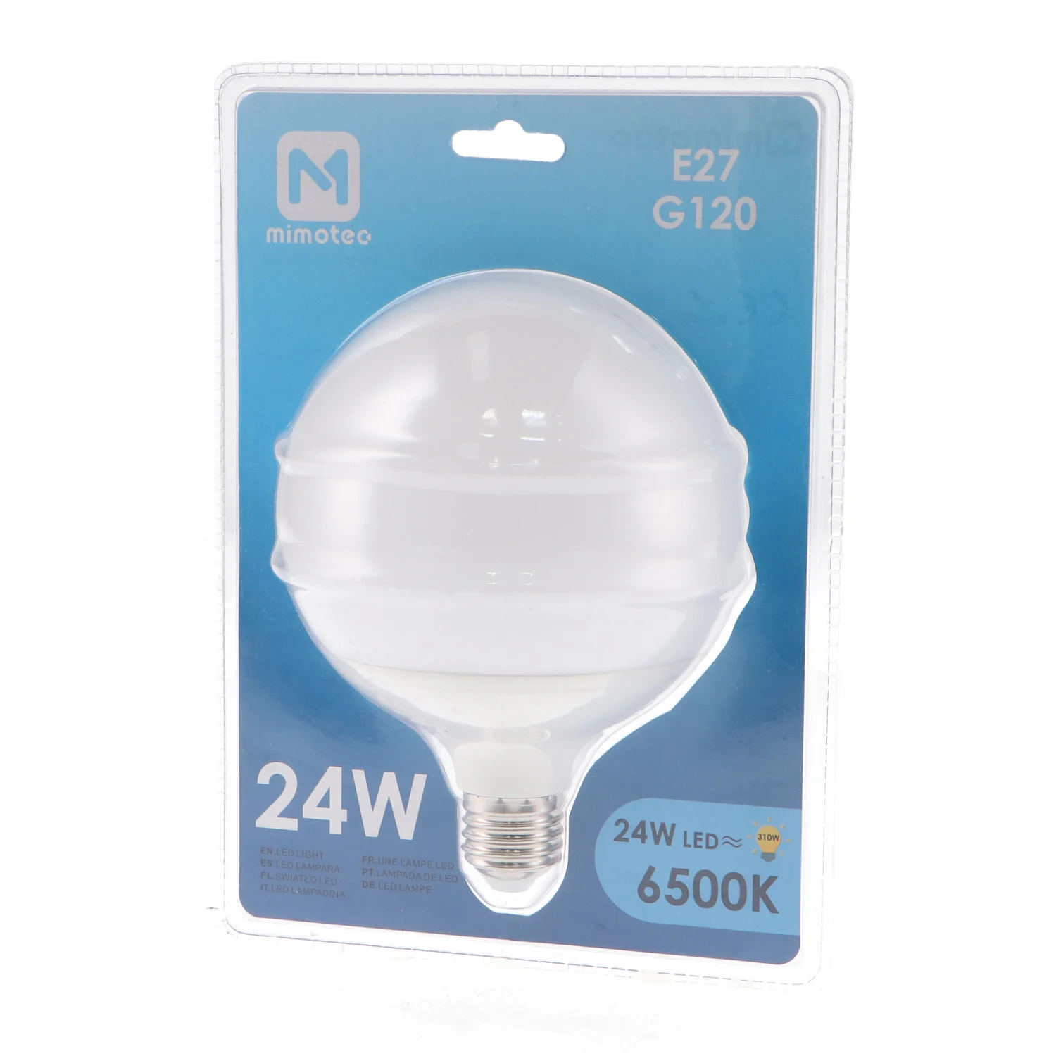 Bombilla LED E27 G120 24W IP20
