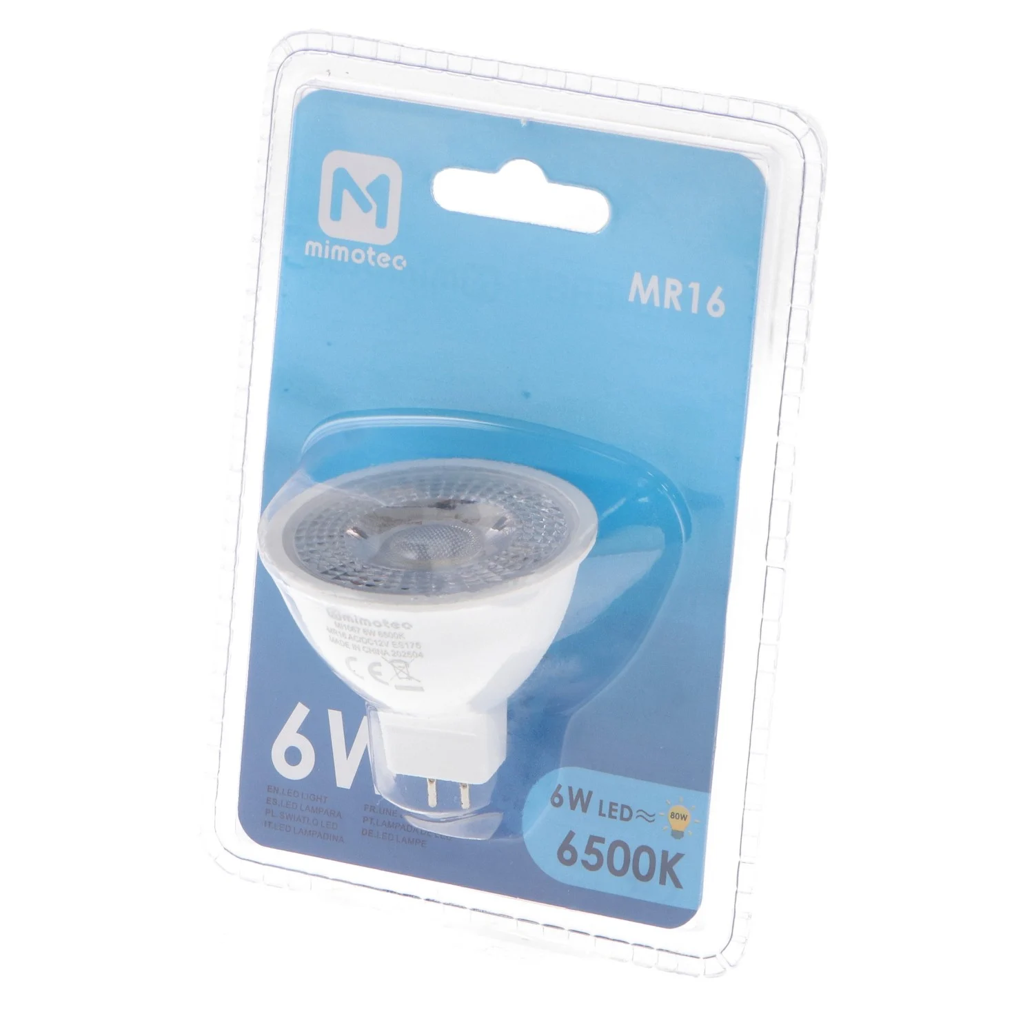 Bombilla LED MR16 6W 38º IP20