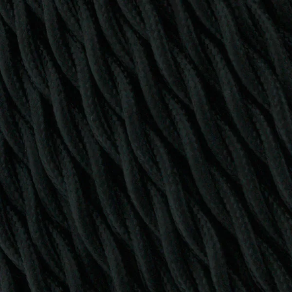 Cable Textil Negro Trenzado (25 Metros)