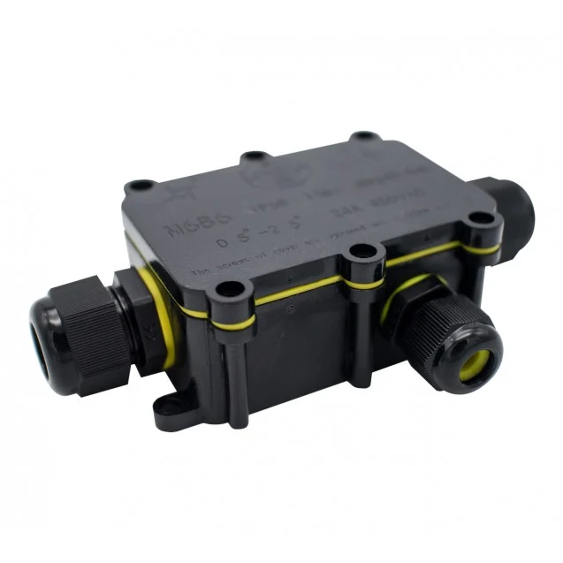 Caja Estanca IP68 con 3 Conectores 0.5 mm² – 2.5 mm²