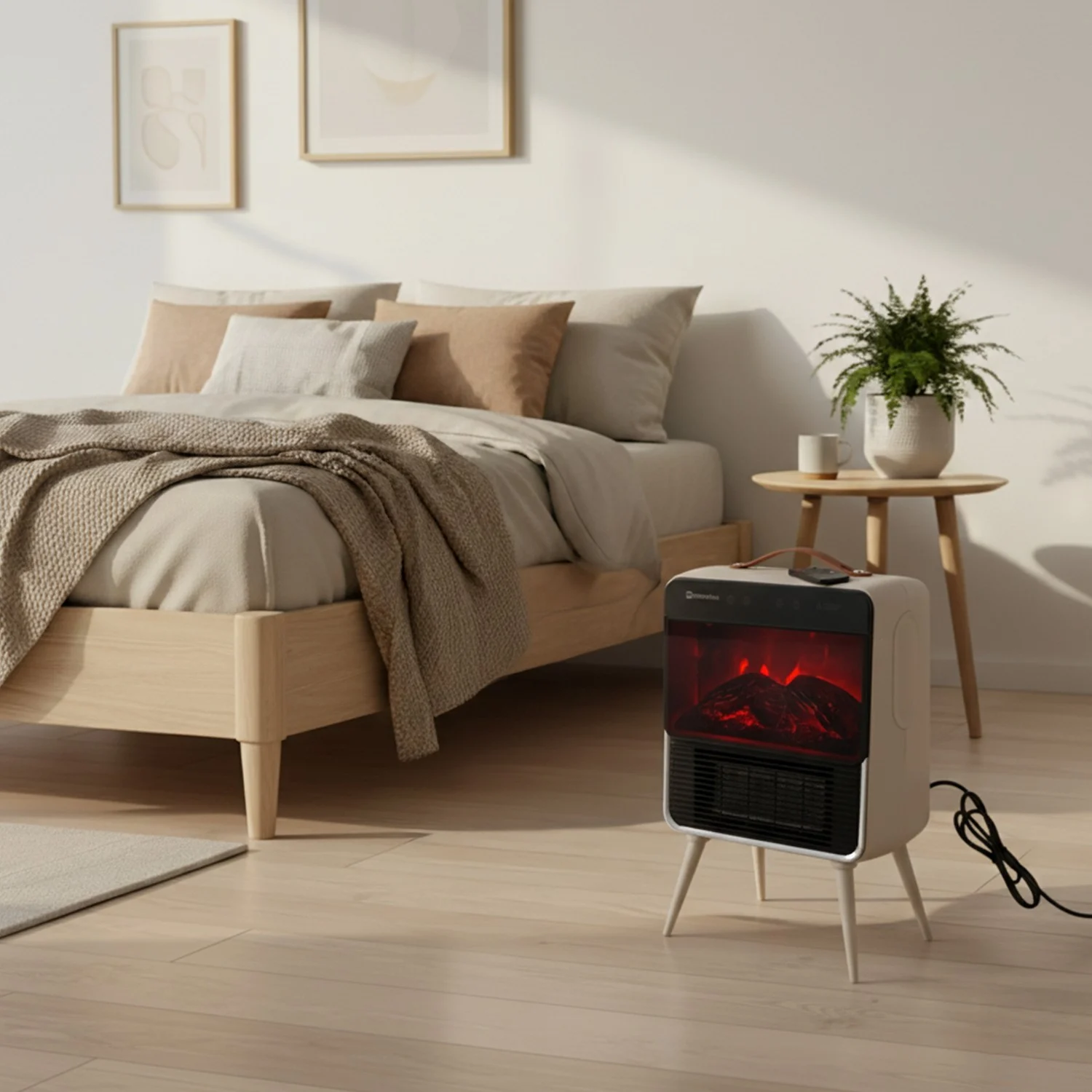 Calefactor Cerámico Cassete 2000W con Efecto Llama