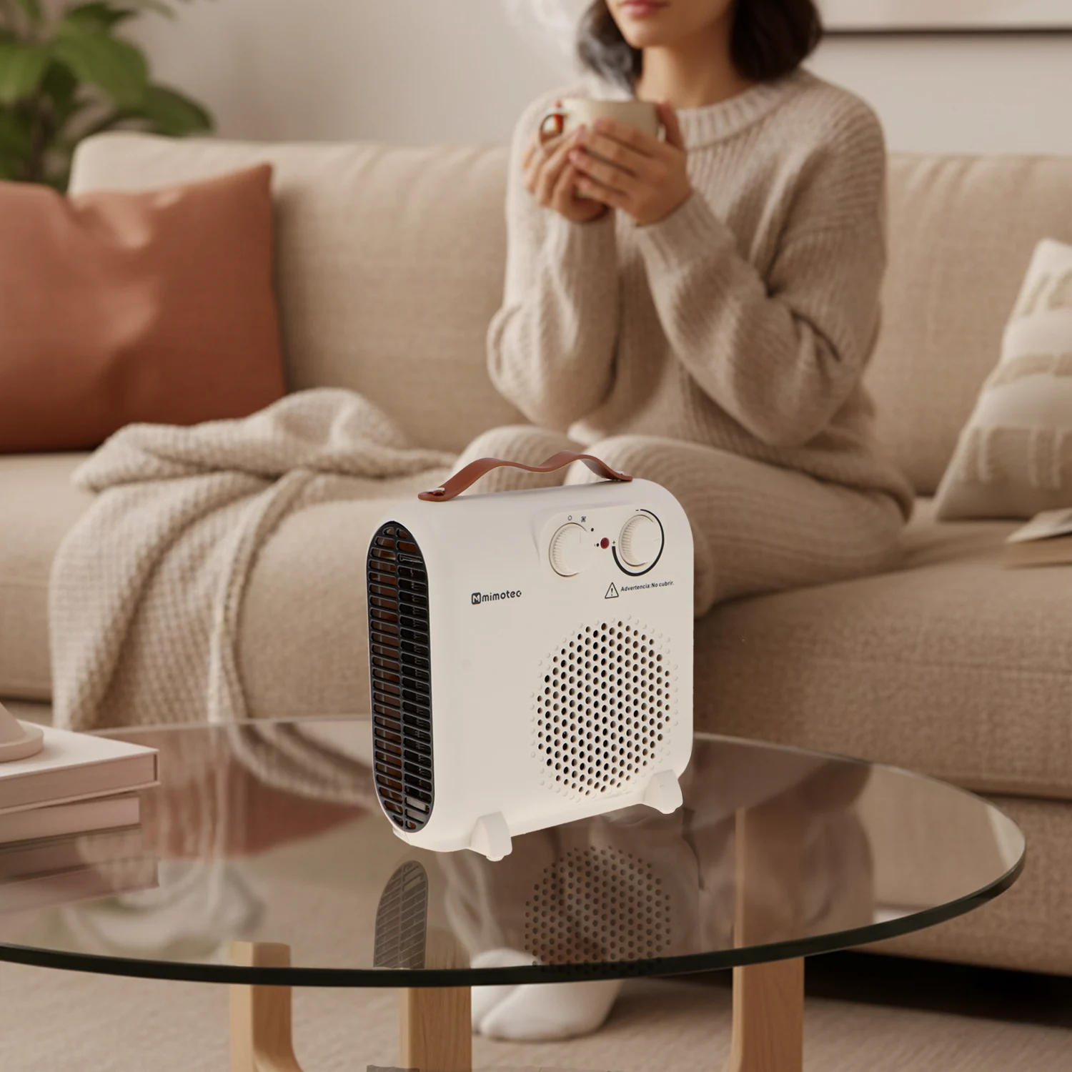Calefactor Eléctrico White Broken Compact 2000W IP20