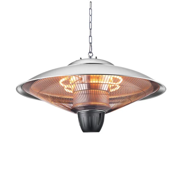 Calefactor Exterior Colgante  2000W Plata