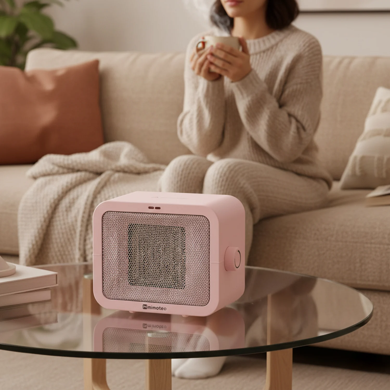 Calefactor Cerámico Pink Scatola 1500W IP20