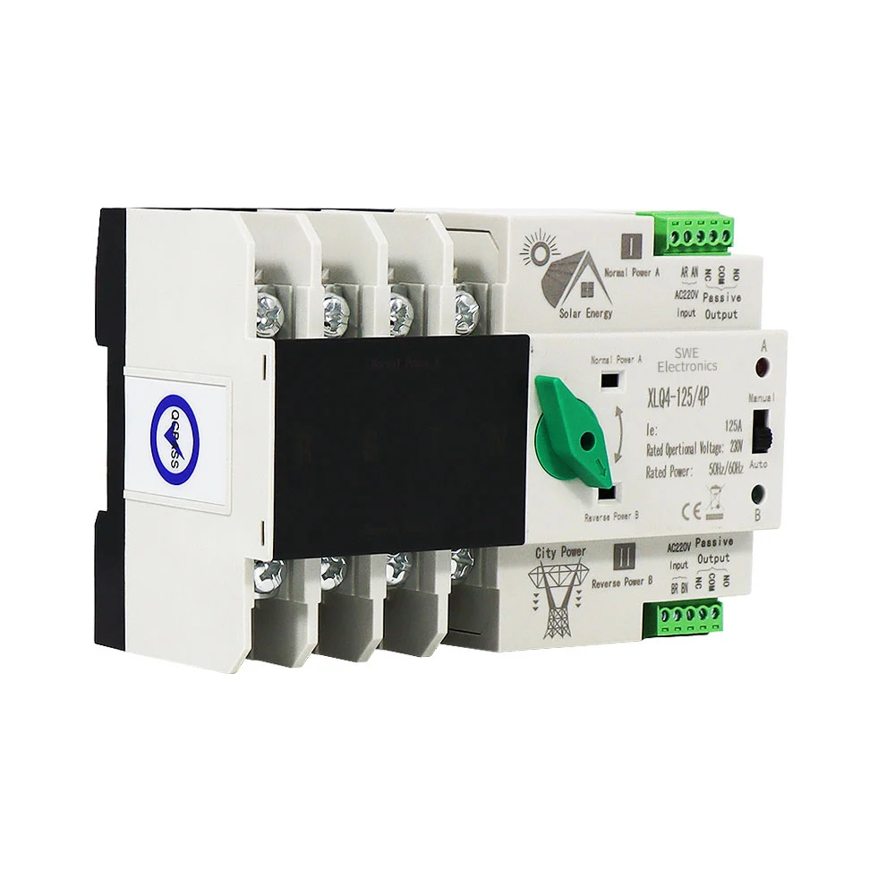 Contactor Trifásico ATS 4P 125A