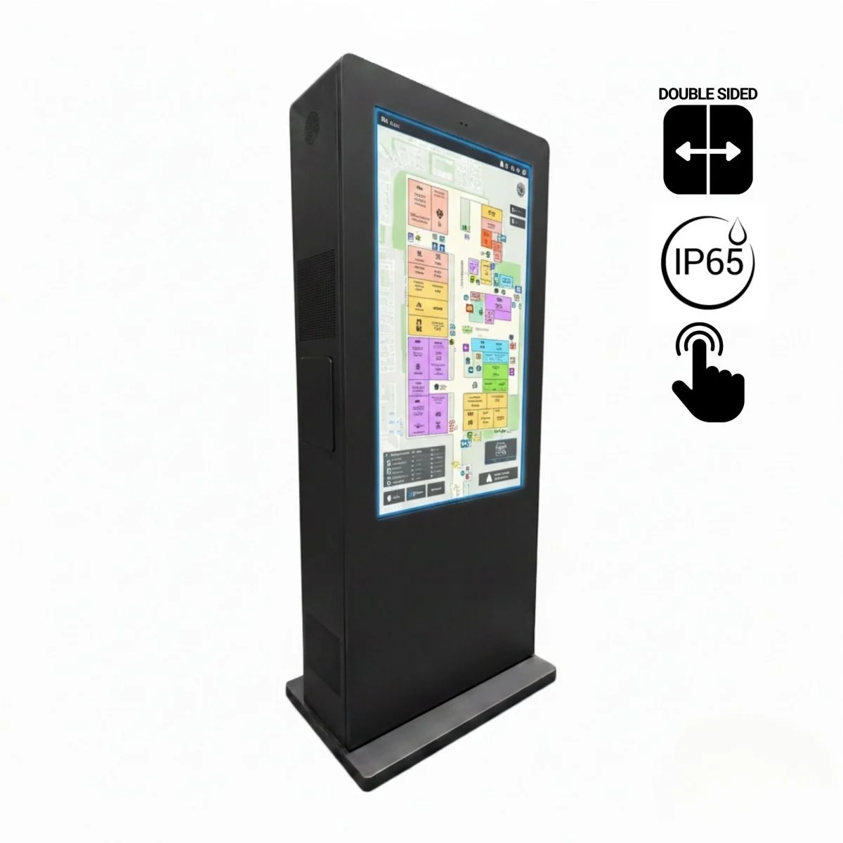 Tótem publicitario exterior pantalla LCD 55"- Doble cara -Táctil - Android