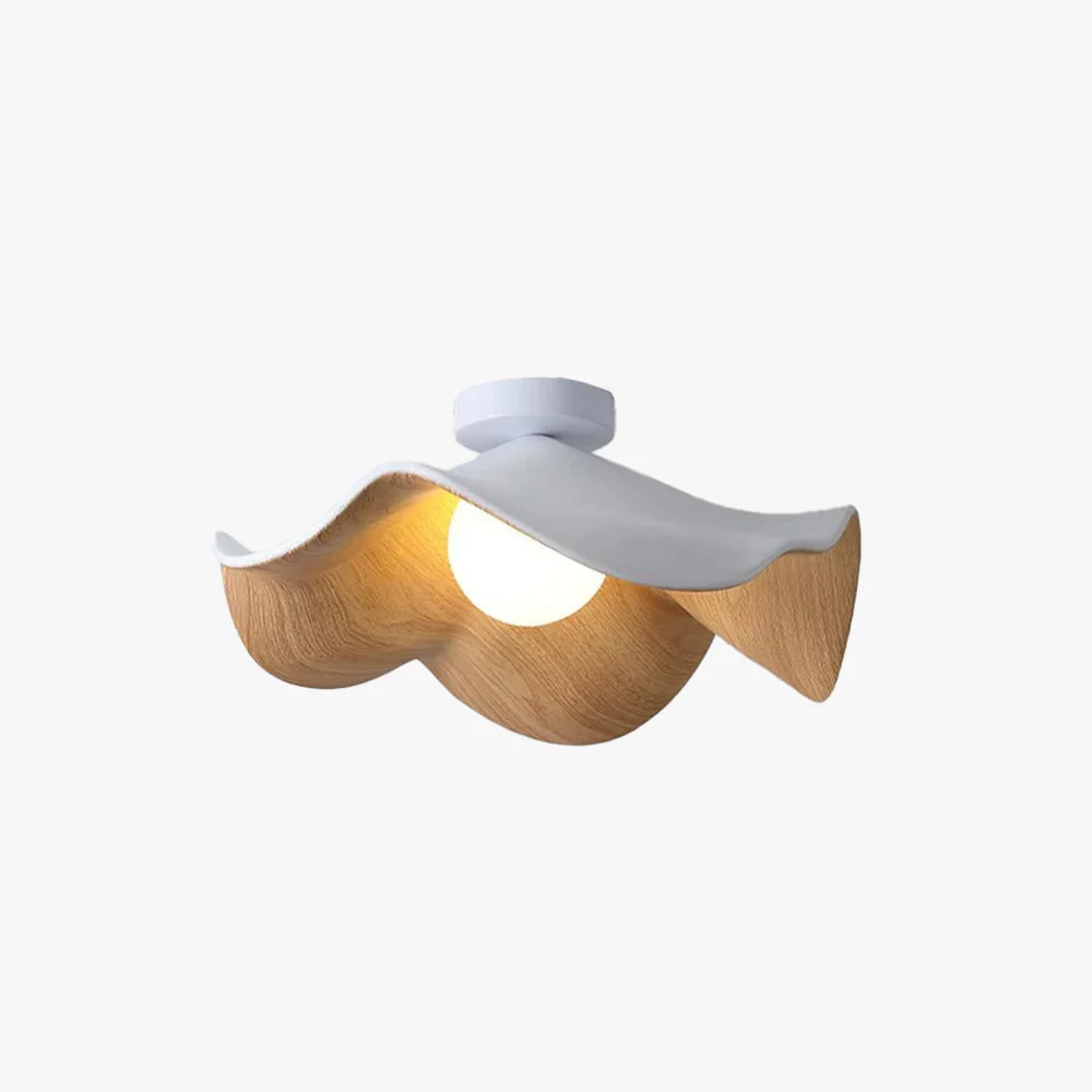 Muto Lámpara de Techo de Madera en Negro y Blanco