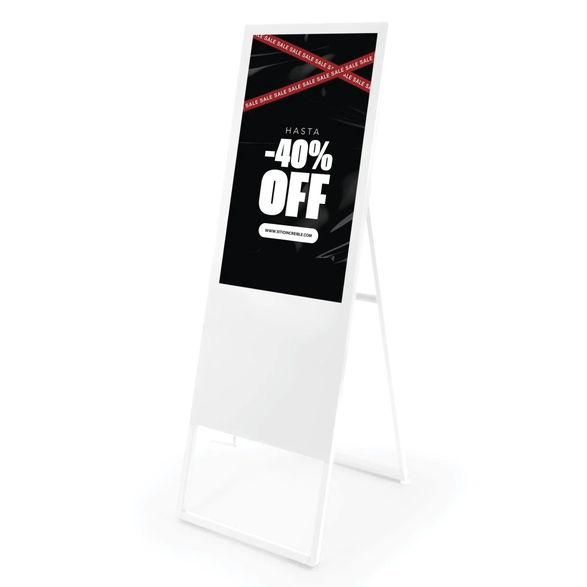 Display publicitario plegable LCD Full HD 43" - Android 13 - Indoor