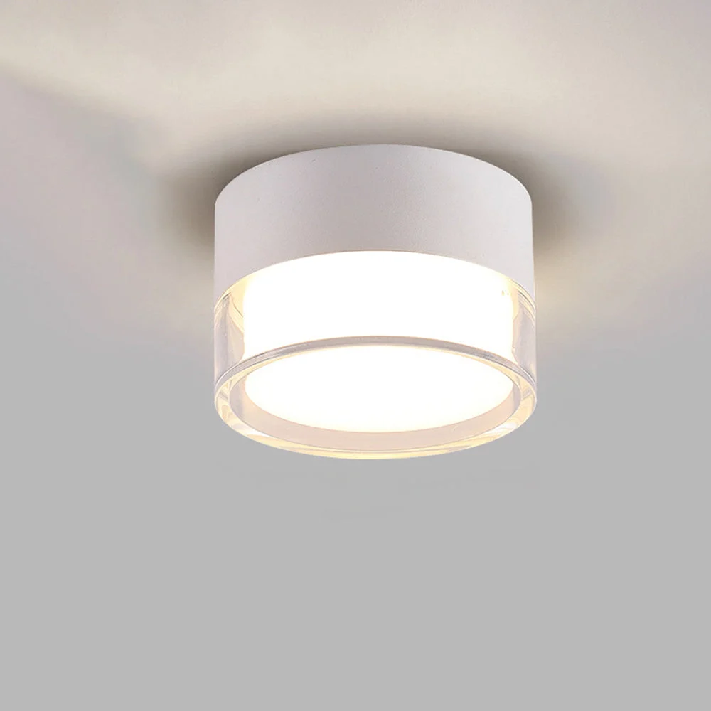 Orenia - Downlights LED de Techo Compactos en Blanco y Negro para Pasillos - Eficiencia Energética y Diseño Minimalista