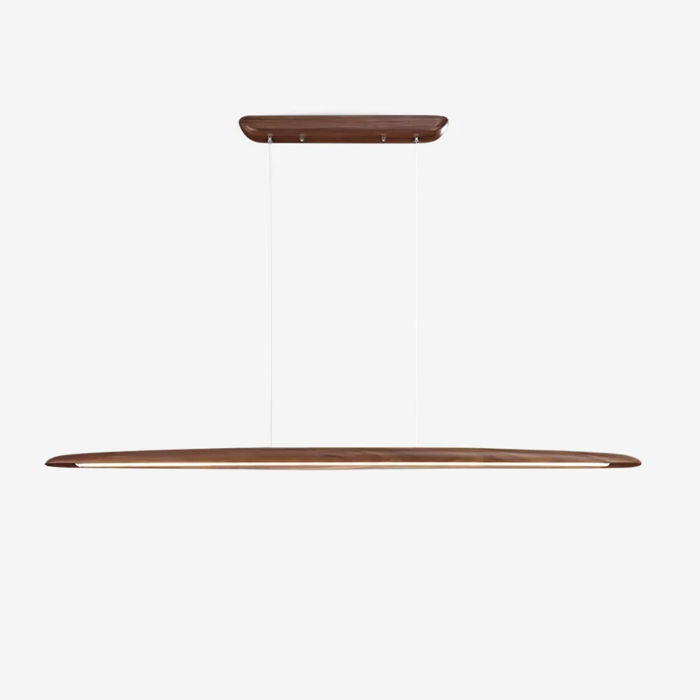 Duvane Lámpara Colgante Lineal Madera Moderno LED