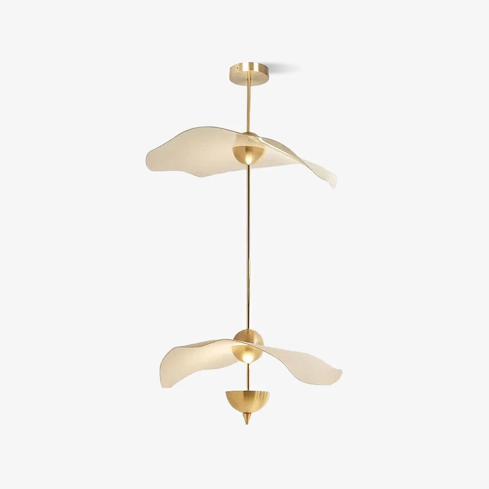 Lusso Wave Double Biscuit Pendant Light