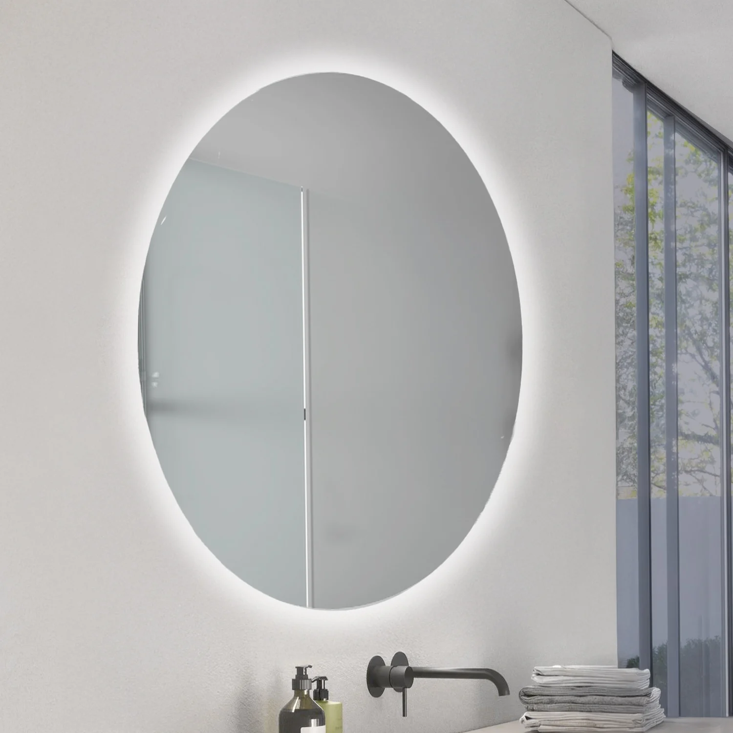 Espejo para Baño LED 20W Ronda CCT IP44