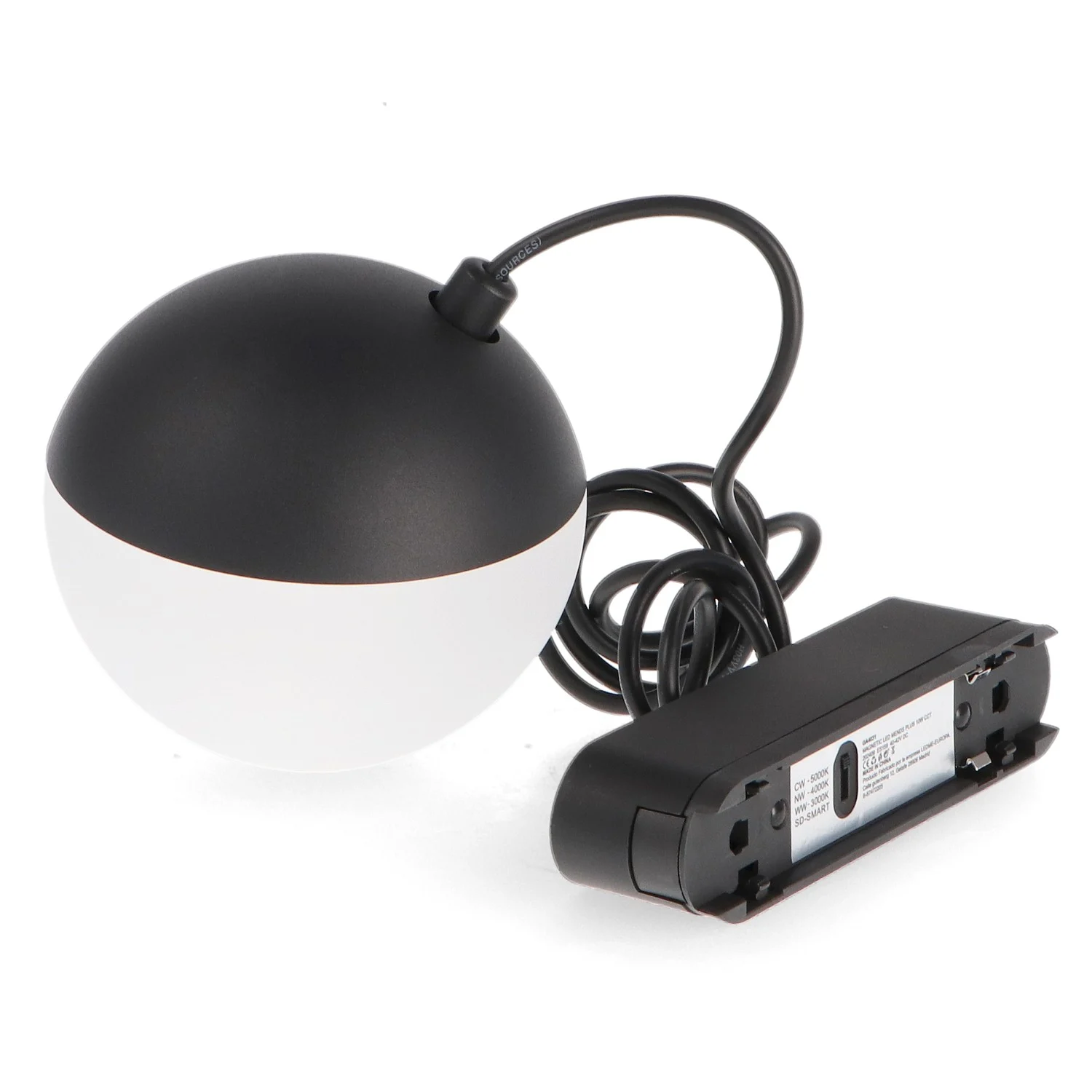 Foco LED Serie Slim 10W para Carril Magnético Negro 42V