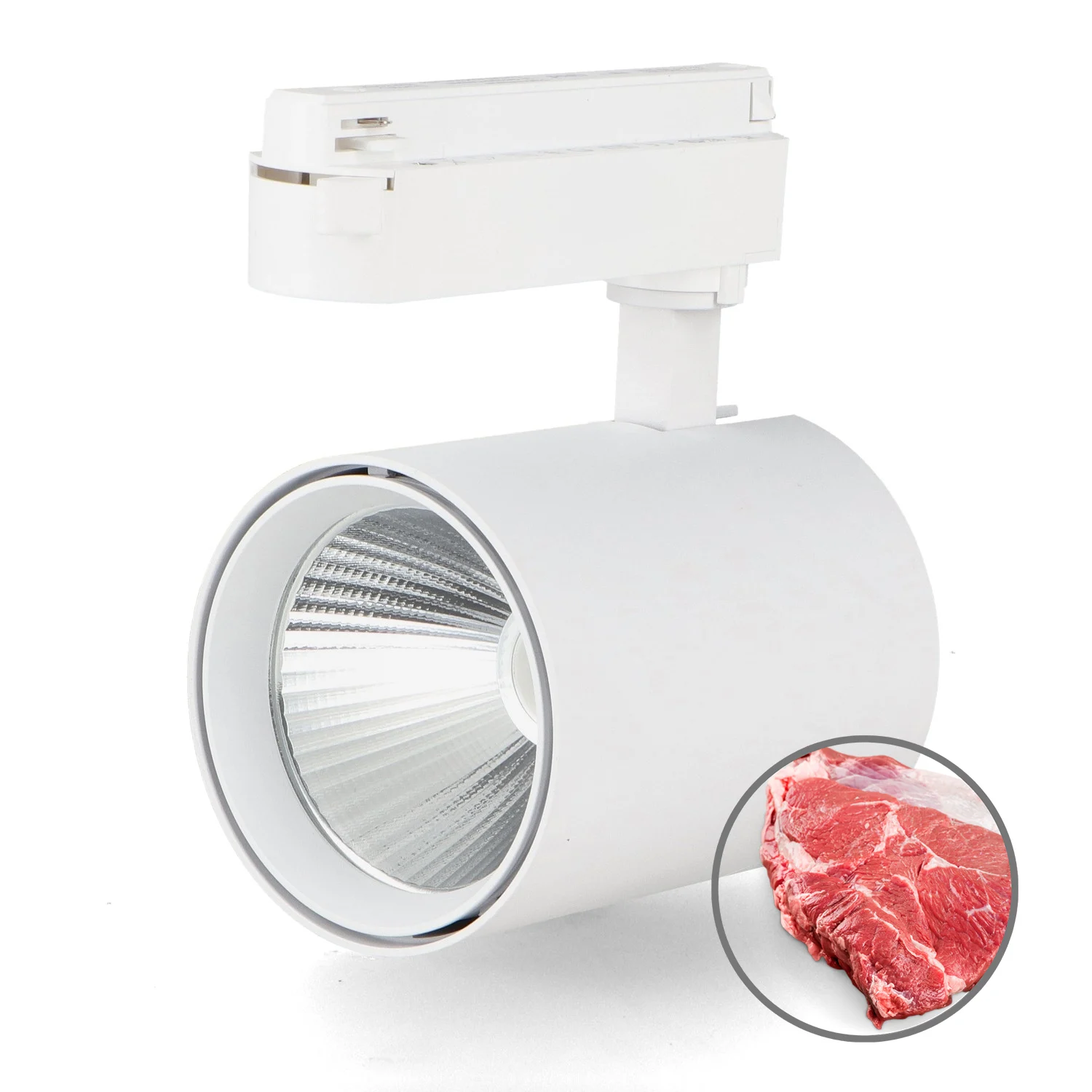 Foco LED para carril White Air 30W Monofásico No Flicker – Carnicería