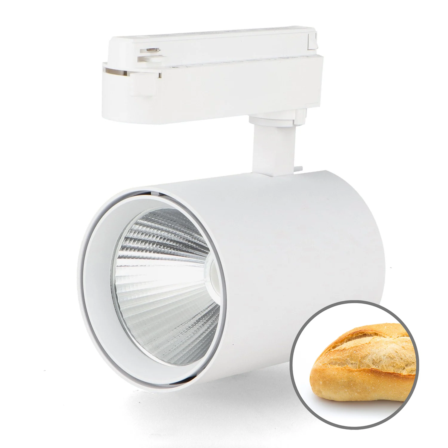 Foco LED para carril White Air 30W Monofásico No Flicker – Panadería