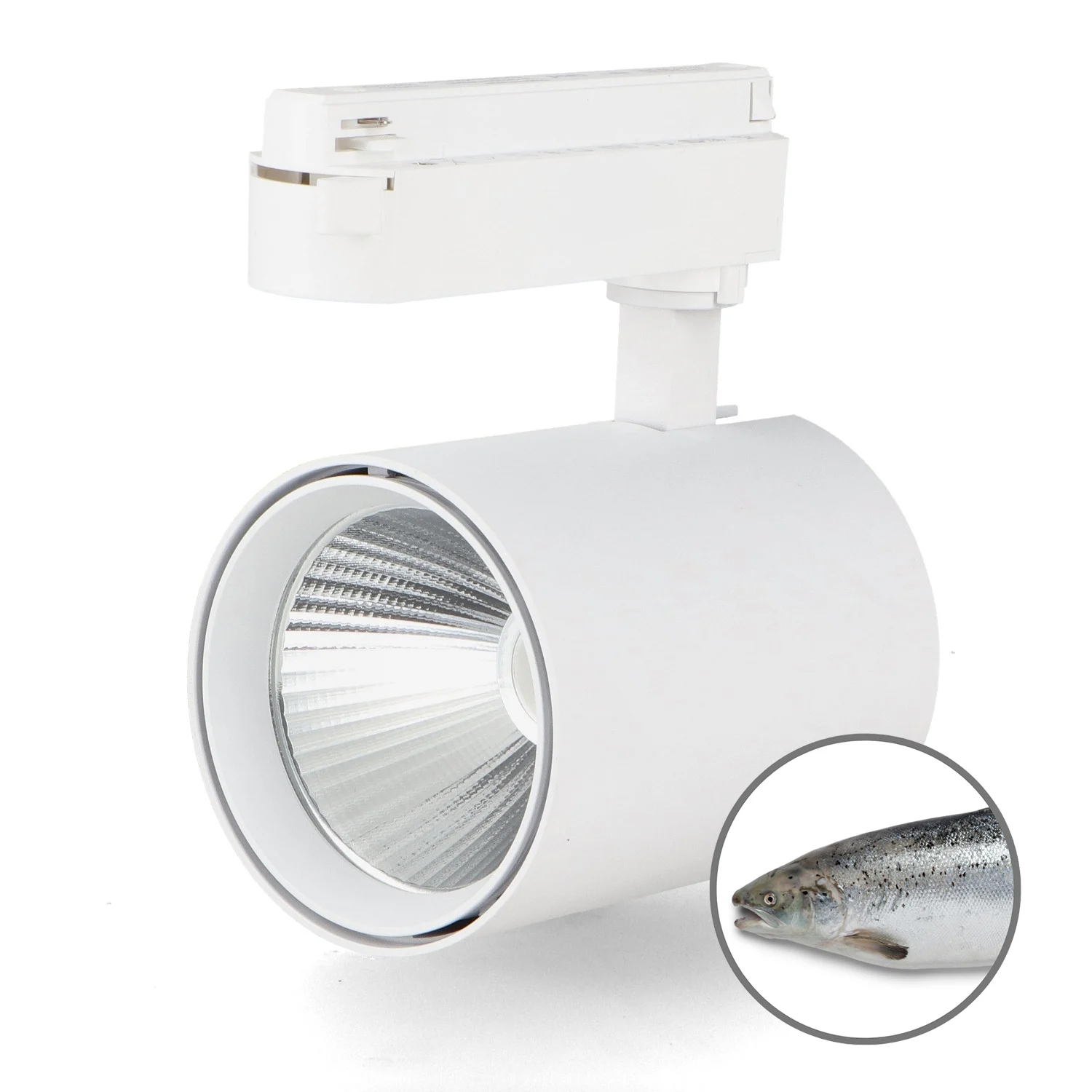 Foco LED para carril White Air 30W Monofásico No Flicker – Pescado
