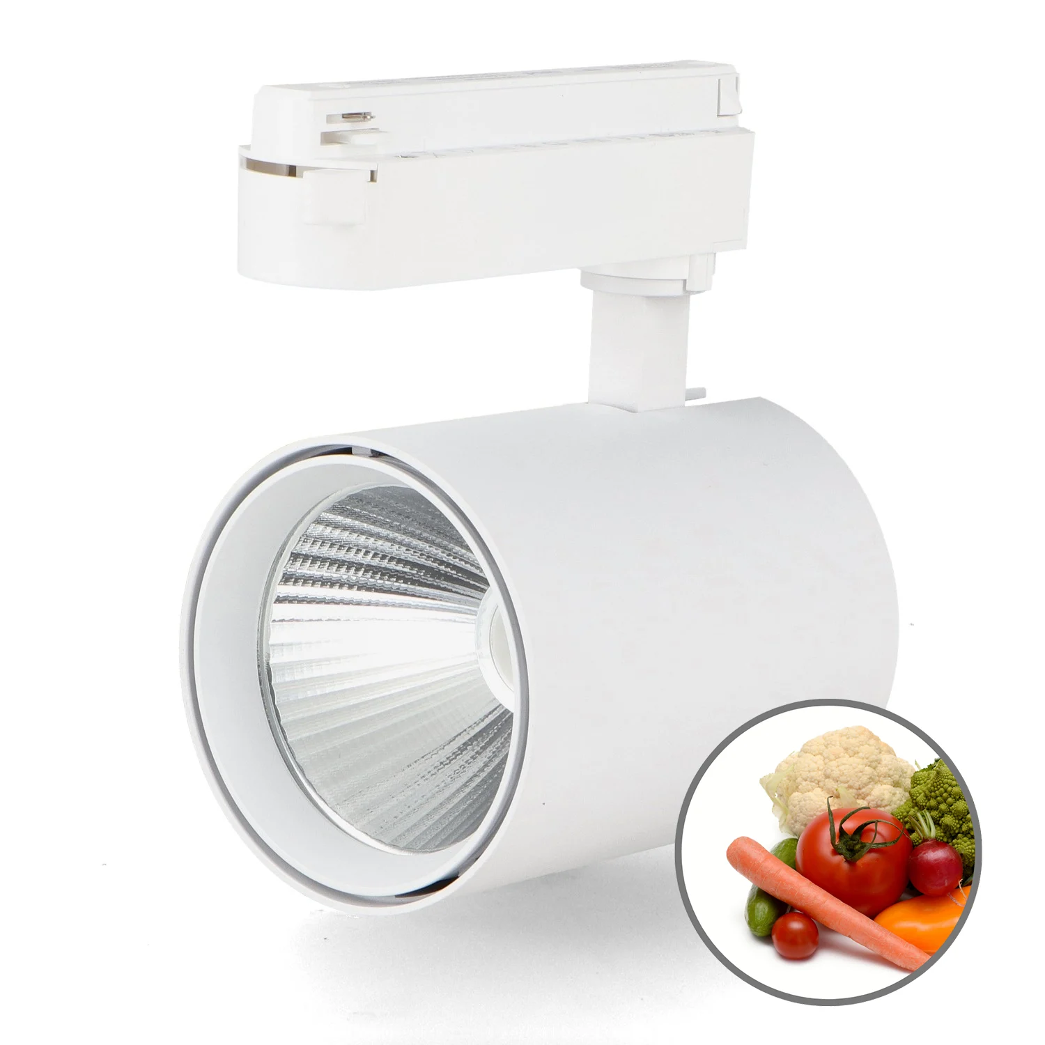 Foco LED para carril White Air 30W Monofásico No Flicker – Verduras