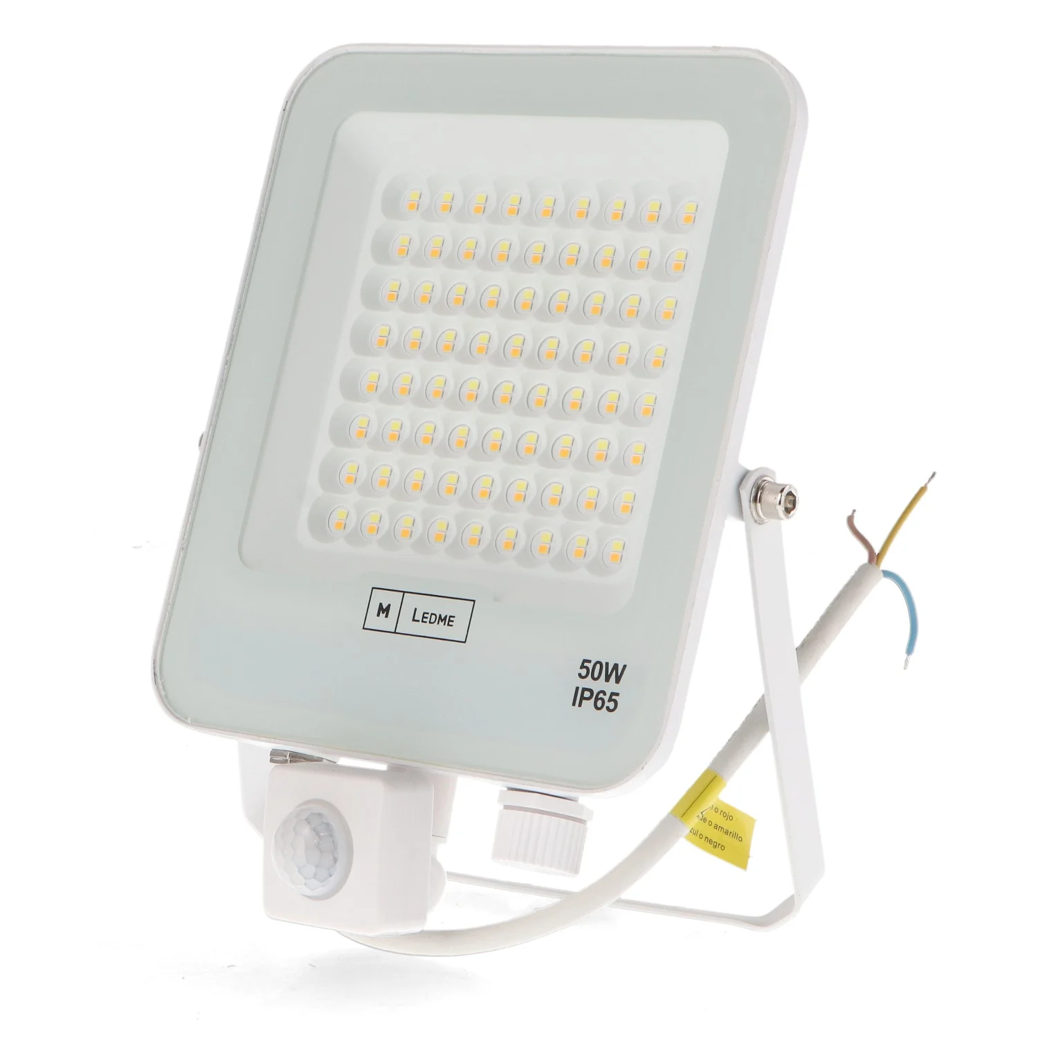 Foco Proyector LED Mini On Plus Blanco 50W con Sensor de Movimiento IP65