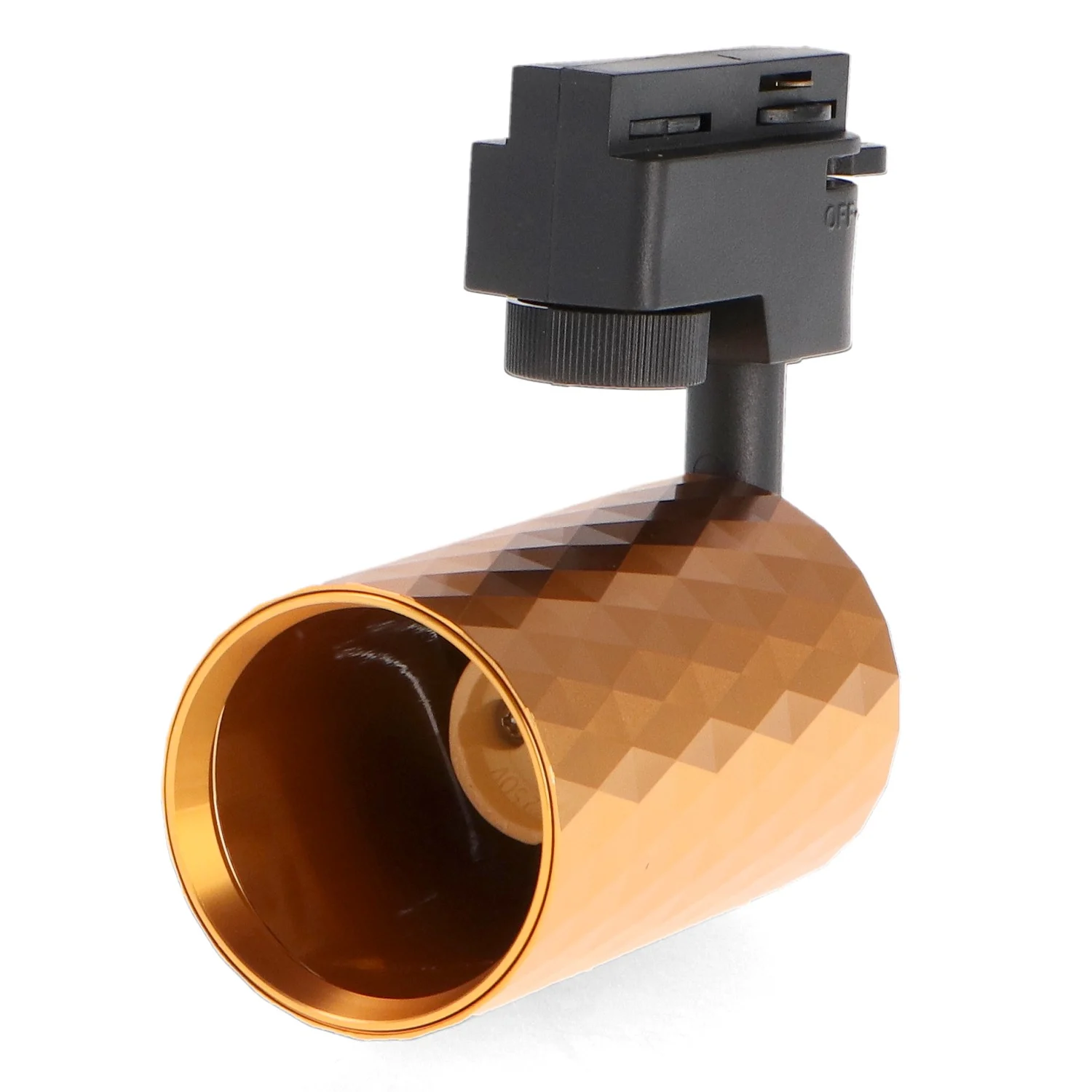 Foco Portalámparas GU10 para Carril Gold Diamond Monofásico  IP20