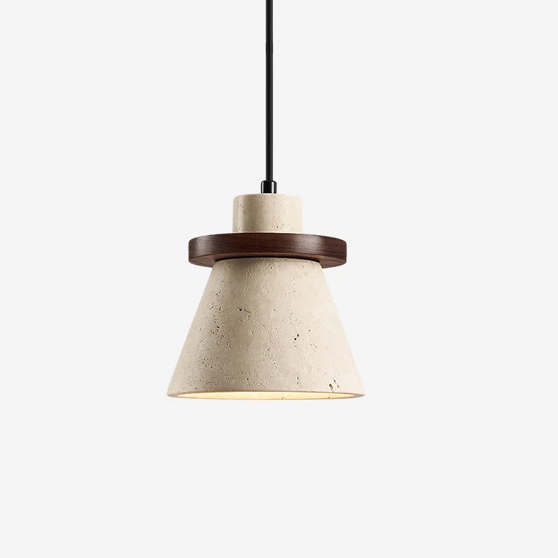 Jovia Lámpara Colgante Minimalista Travertino