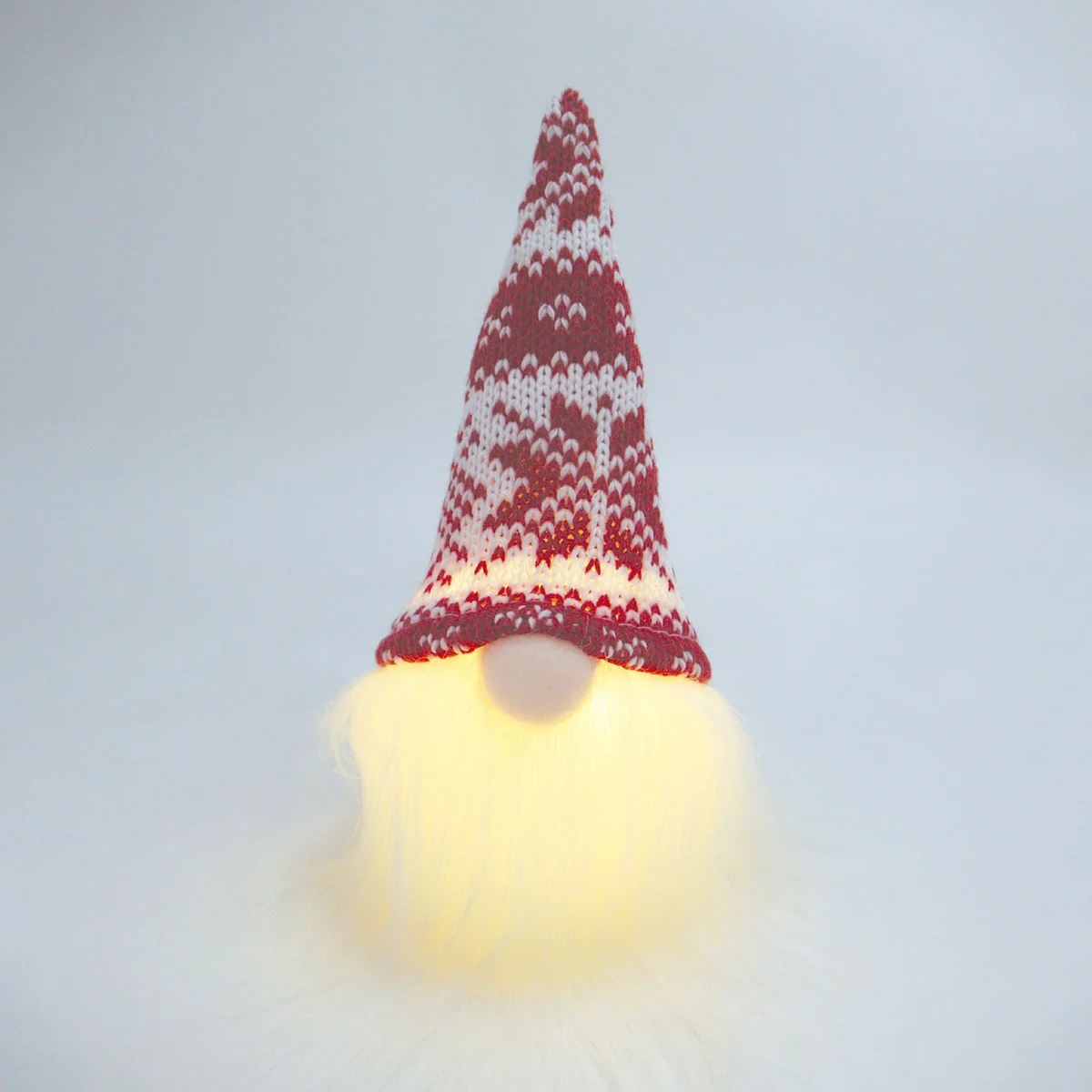 Gnomo de Navidad LED 160mm Rojo y Blanco 2xLR44