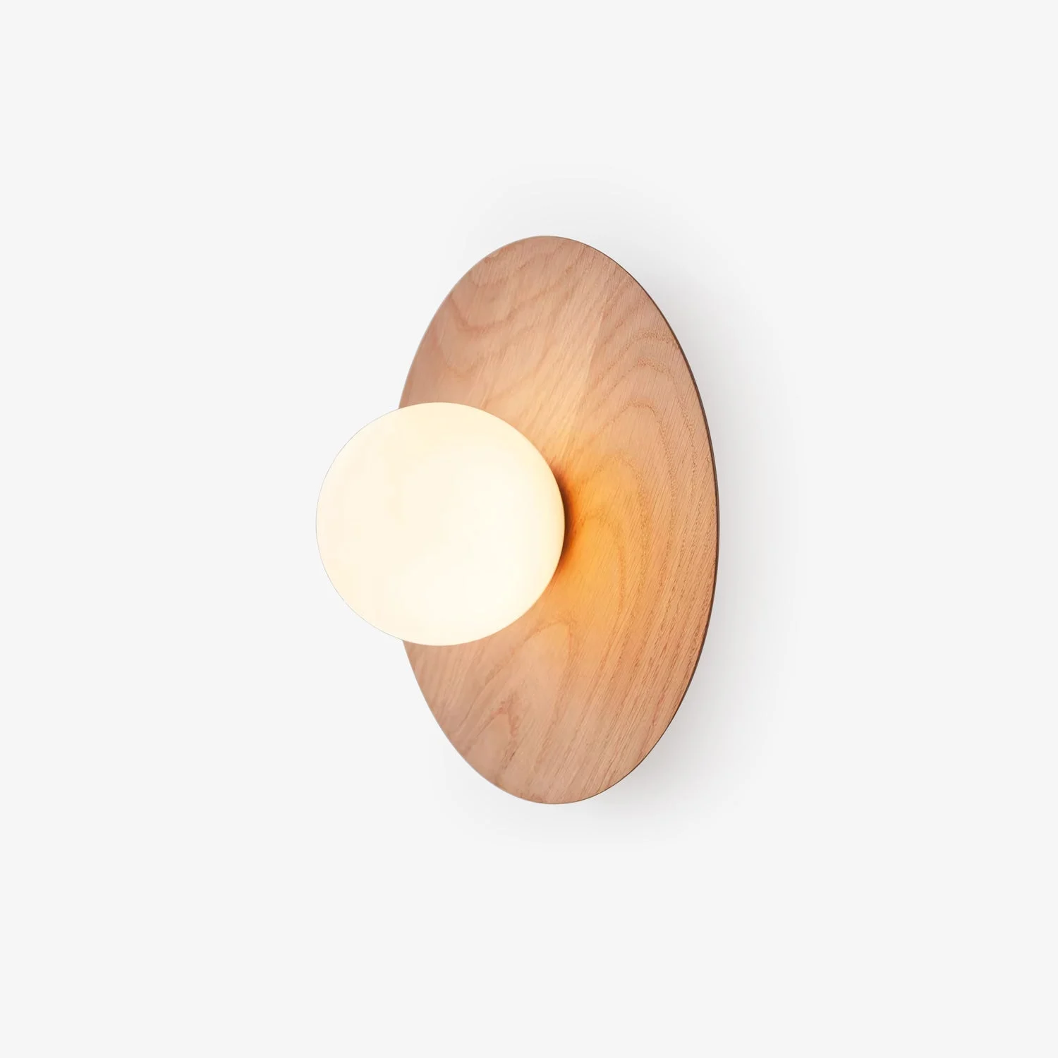 Arlirir Aplique de pared Madera Vidrio Moderno Minimalista