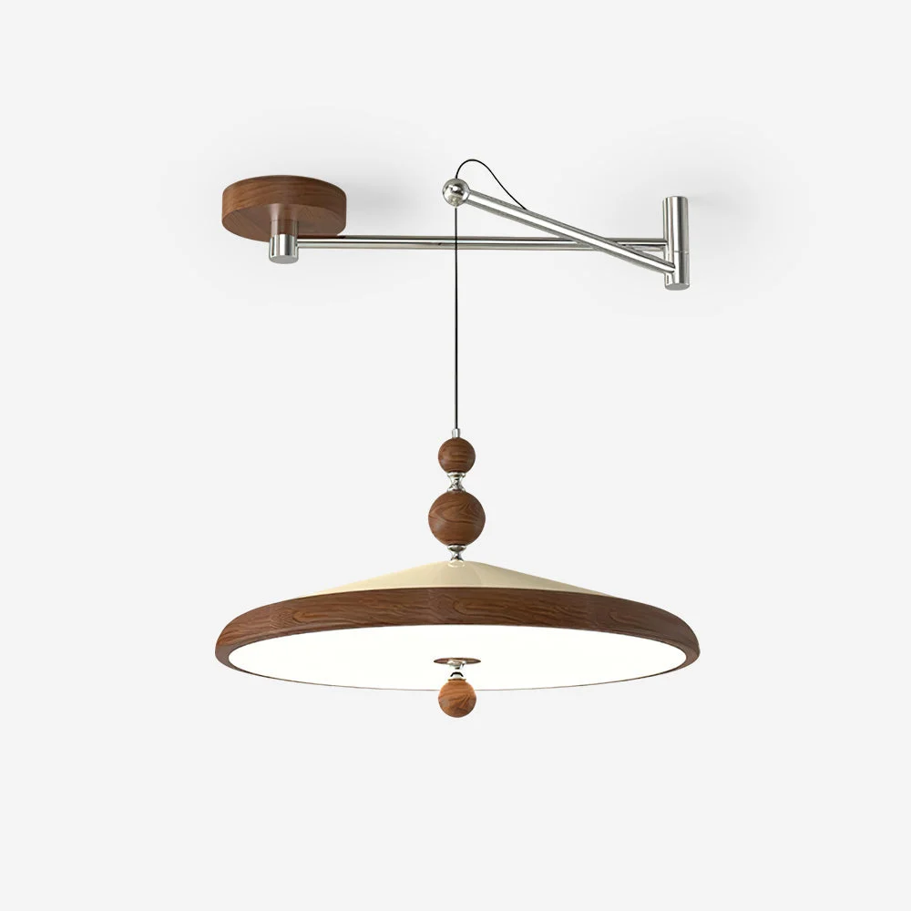 Geyon Lámpara Colgante Moderno Madera Ajustable