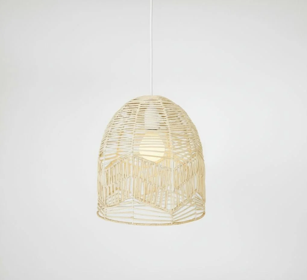 Lámpara colgante de mimbre "NORMA" - Ø45cm - E27