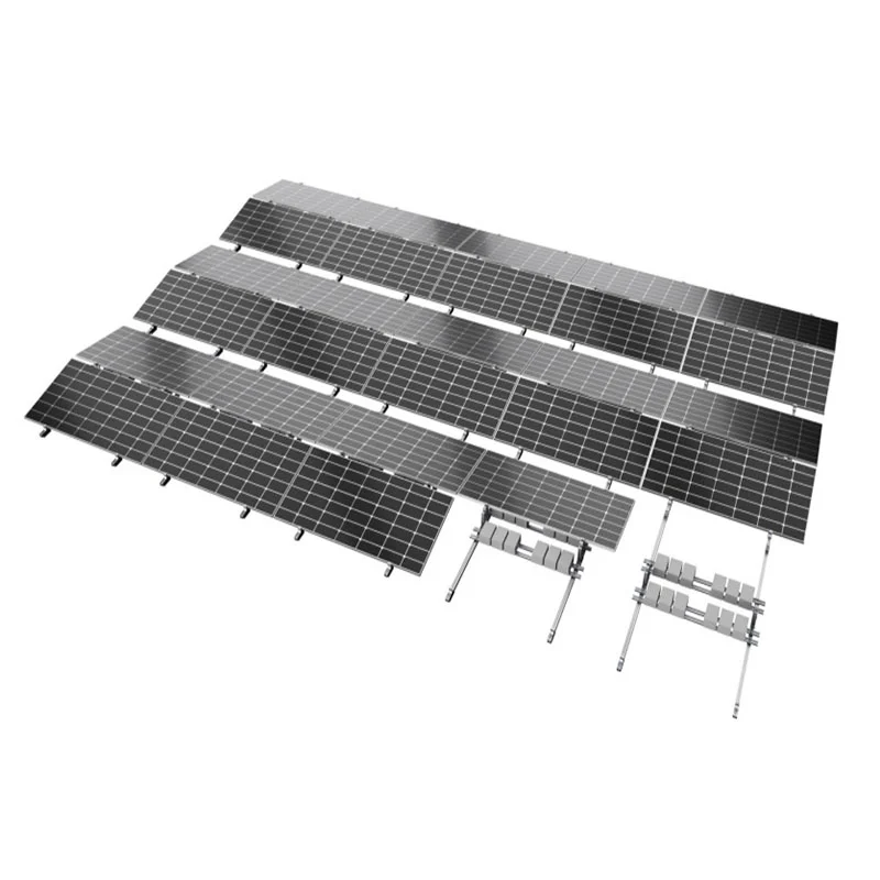 Kit Estructura 2 Paneles Horizontal para Techo Plano 10º Sistema con Lastre Orientación Este – Oeste