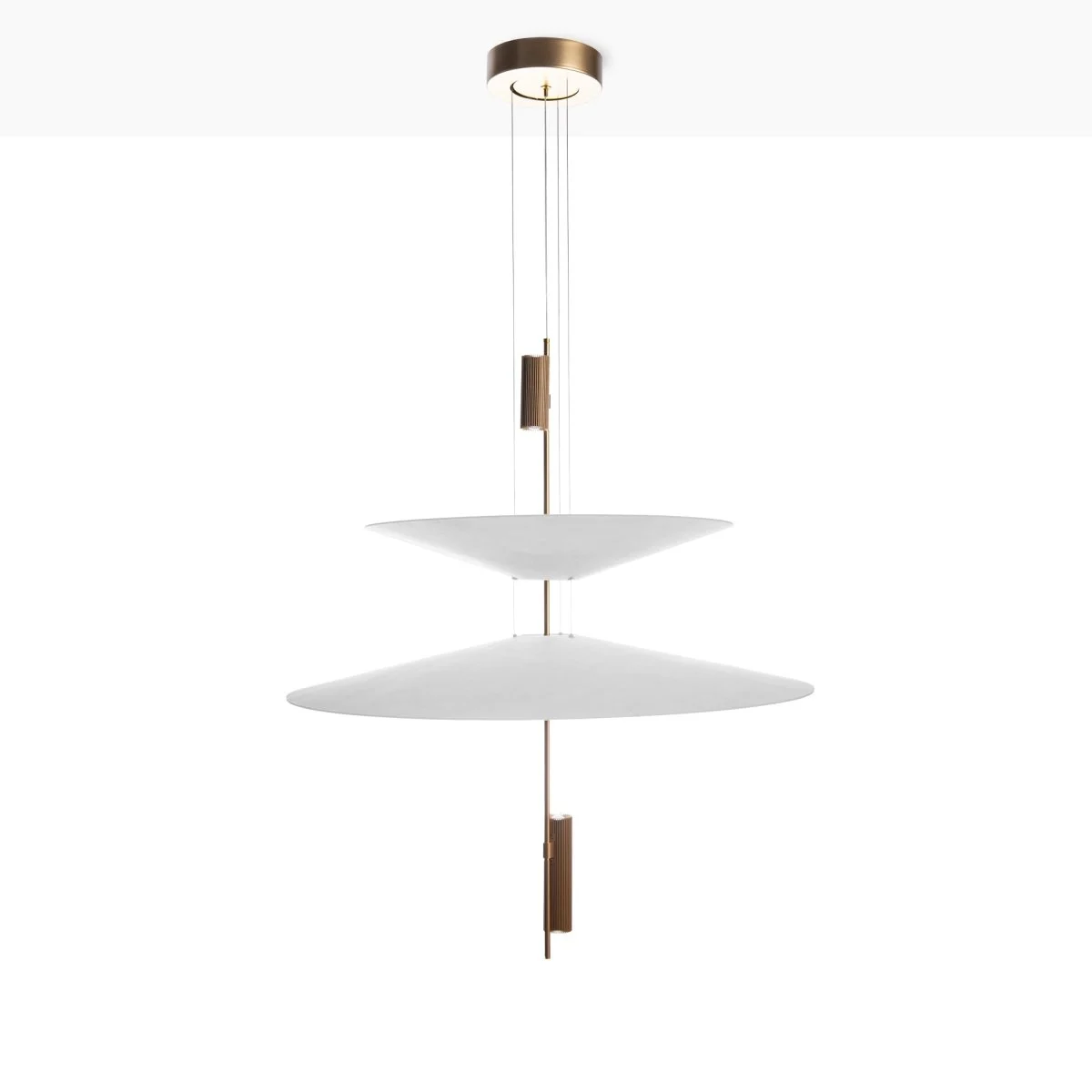 Lámpara colgante de diseño "CRANE" - Discos asimétricos - 15W - 2800K