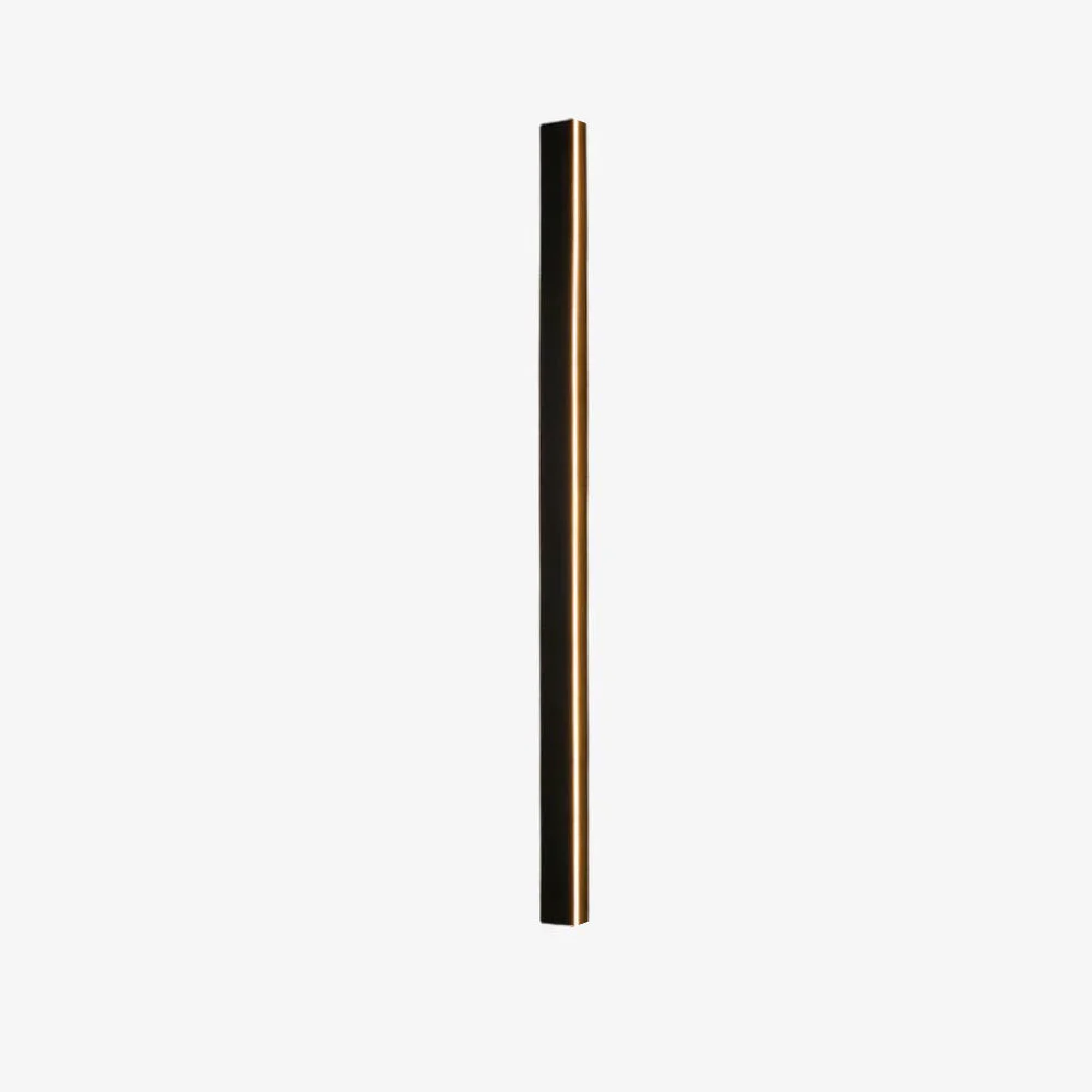 Ray Minimalista Lineal Metal Acrílico Aplique de Pared Exterior Negro